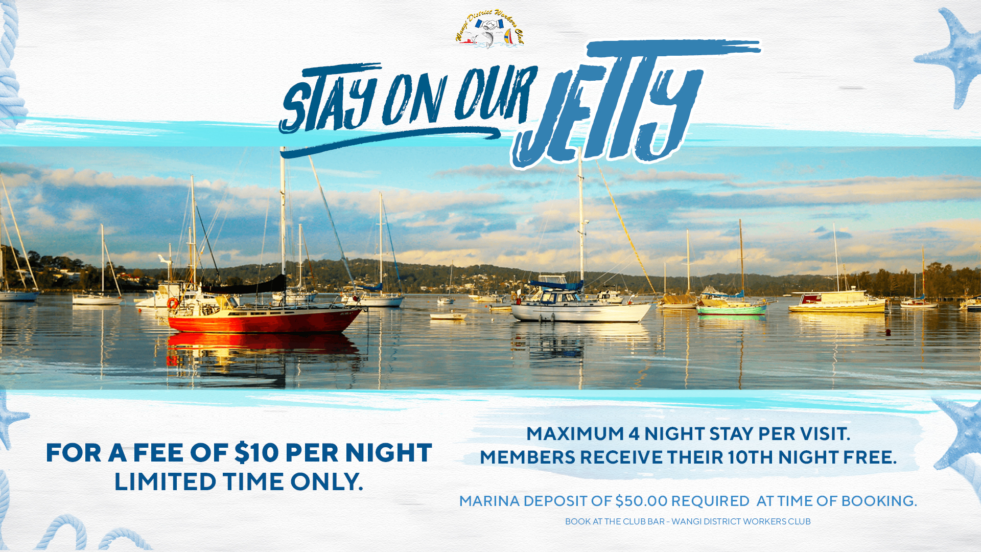 Stay on our Jetty